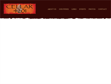 Tablet Screenshot of cellar4201.com